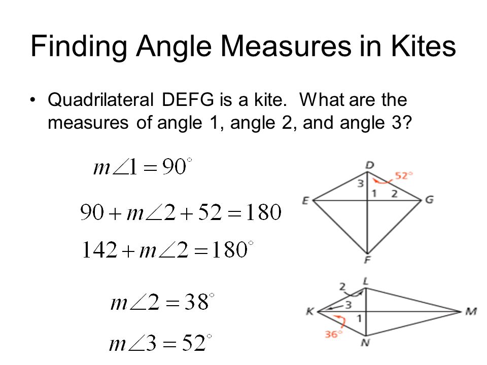 Finding Angle Measures in Kites