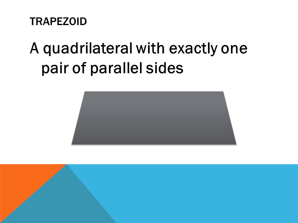 A quadrilateral with exactly one pair of parallel sides