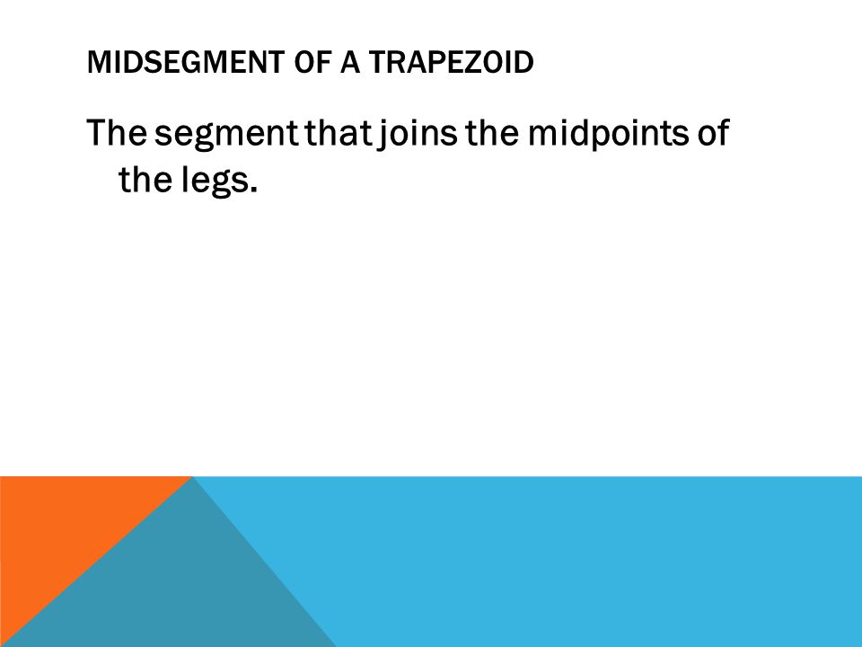 Midsegment of a Trapezoid