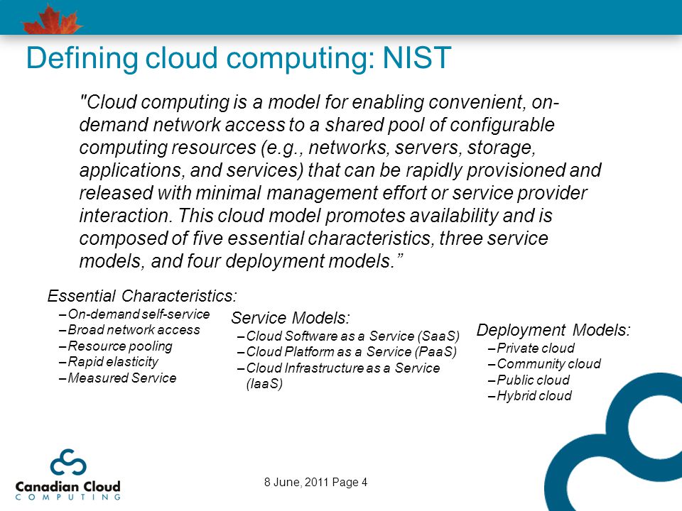 Defining cloud computing: NIST