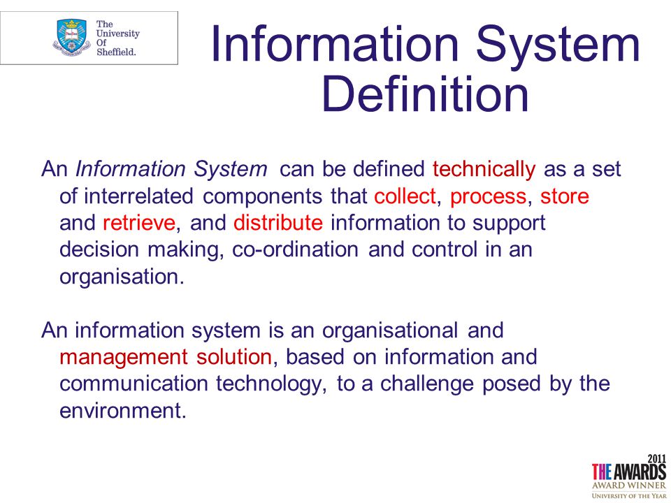 Organisation System Definition