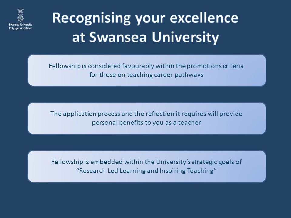 Recognising your excellence at Swansea University