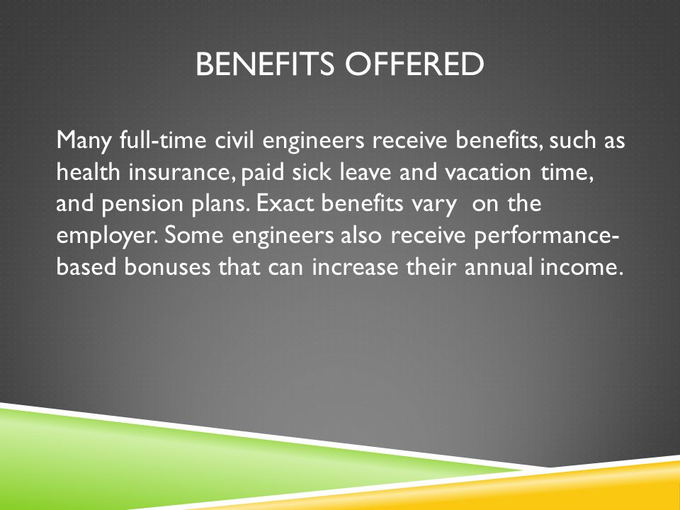 Benefits offered