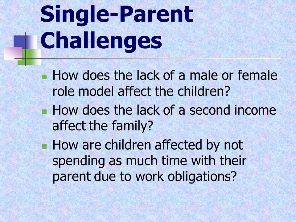 Single-Parent Challenges