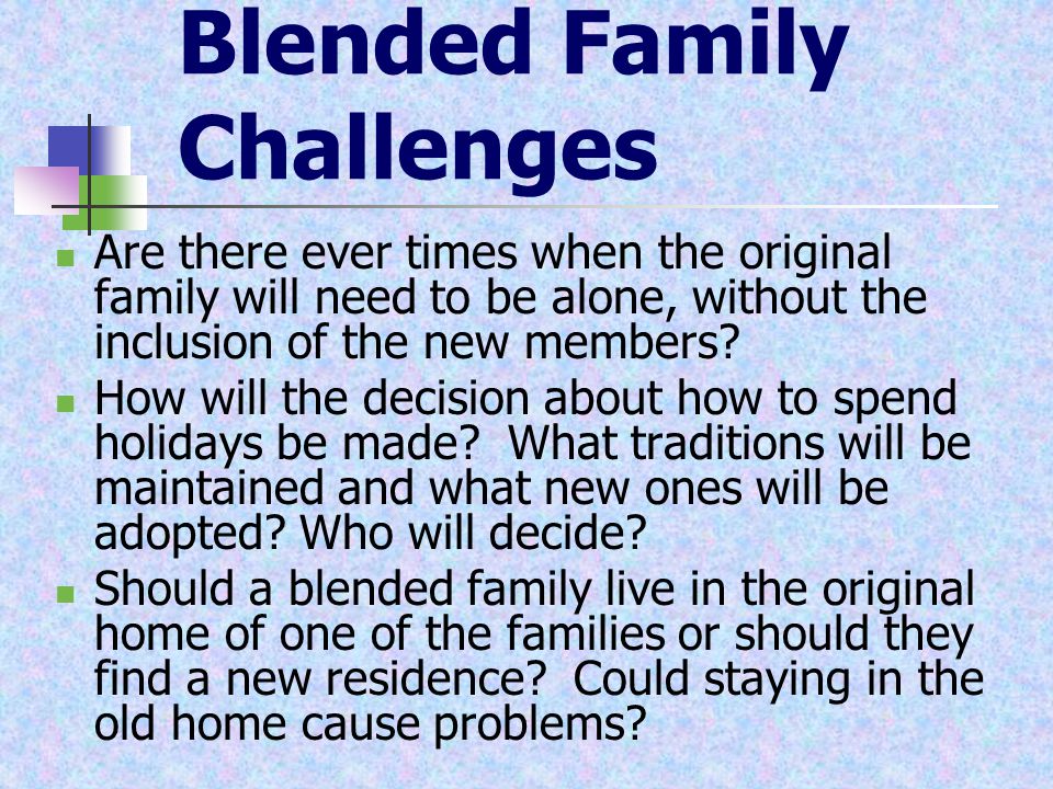 Blended Family Challenges