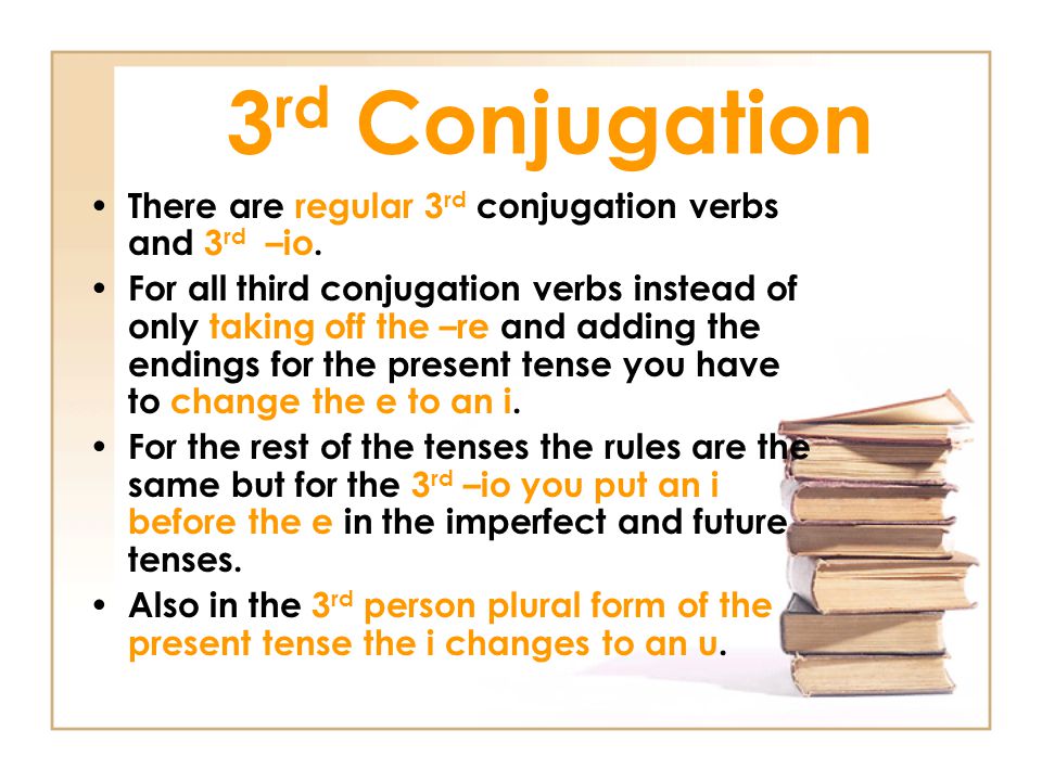 Latin 3rd Conjugation Chart