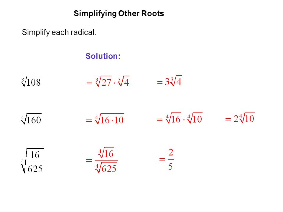 Square Root Calculator Reduces Any Square Root To Simplest Radical Form And Calculates Approximation Of Root
