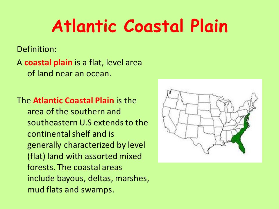 define coastal plain
