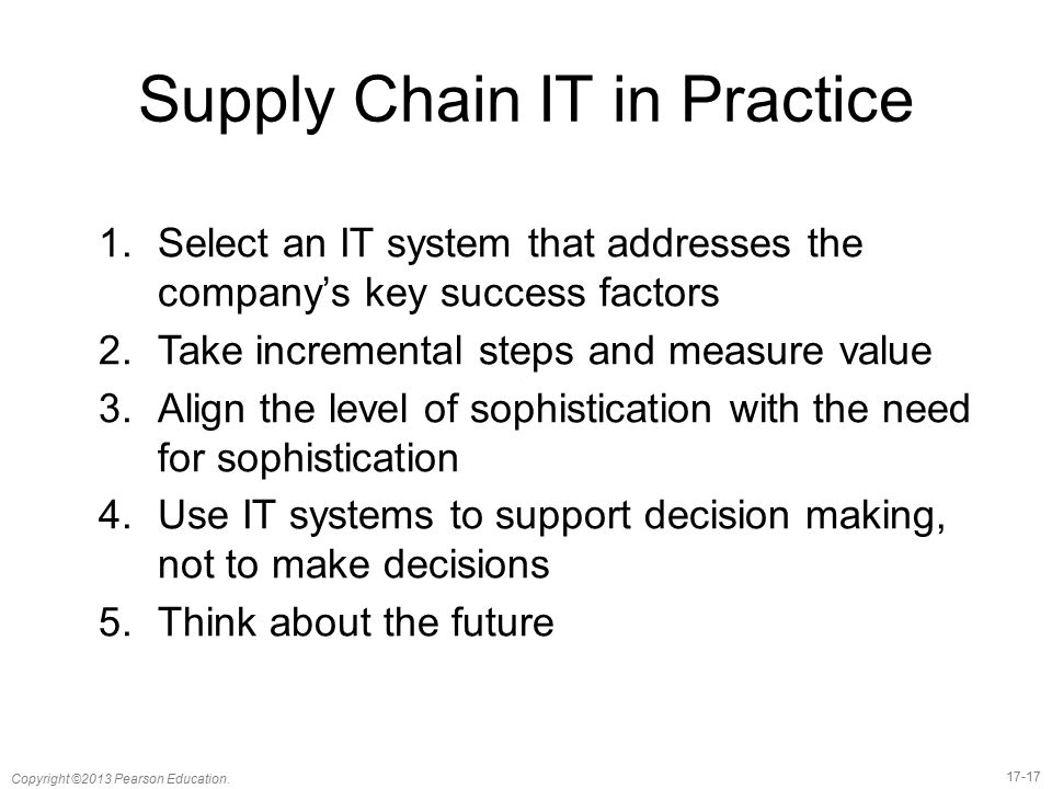 Supply Chain IT in Practice