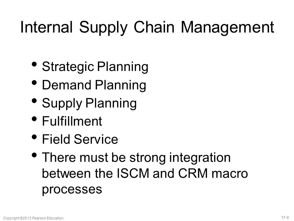 Internal Supply Chain Management