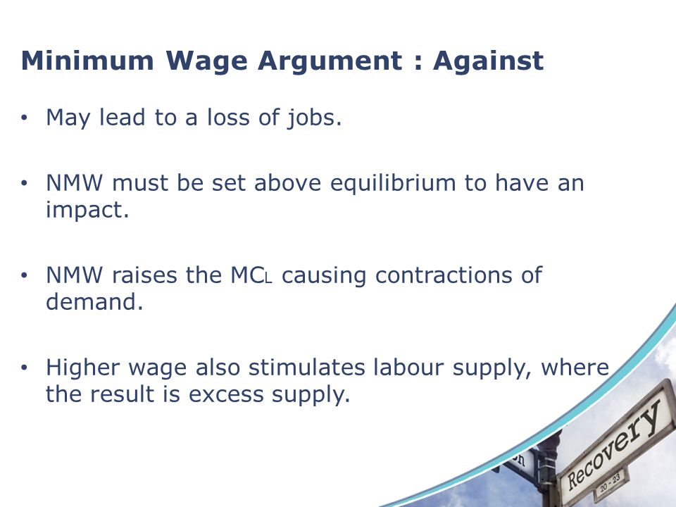 Minimum Wage Argument : Against
