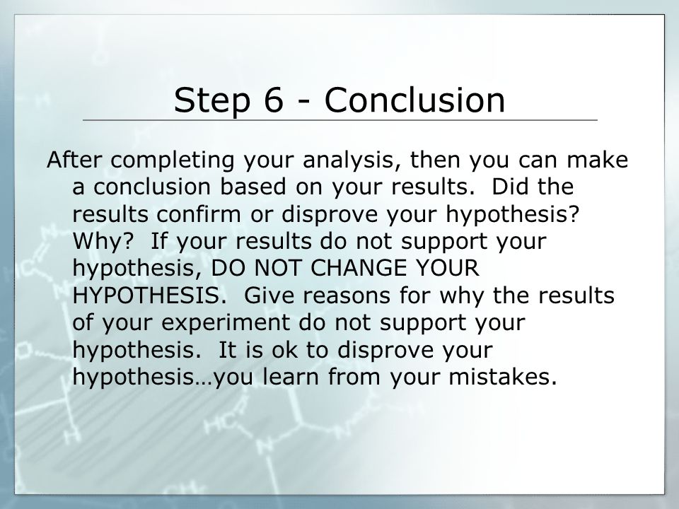 Step 6 - Conclusion