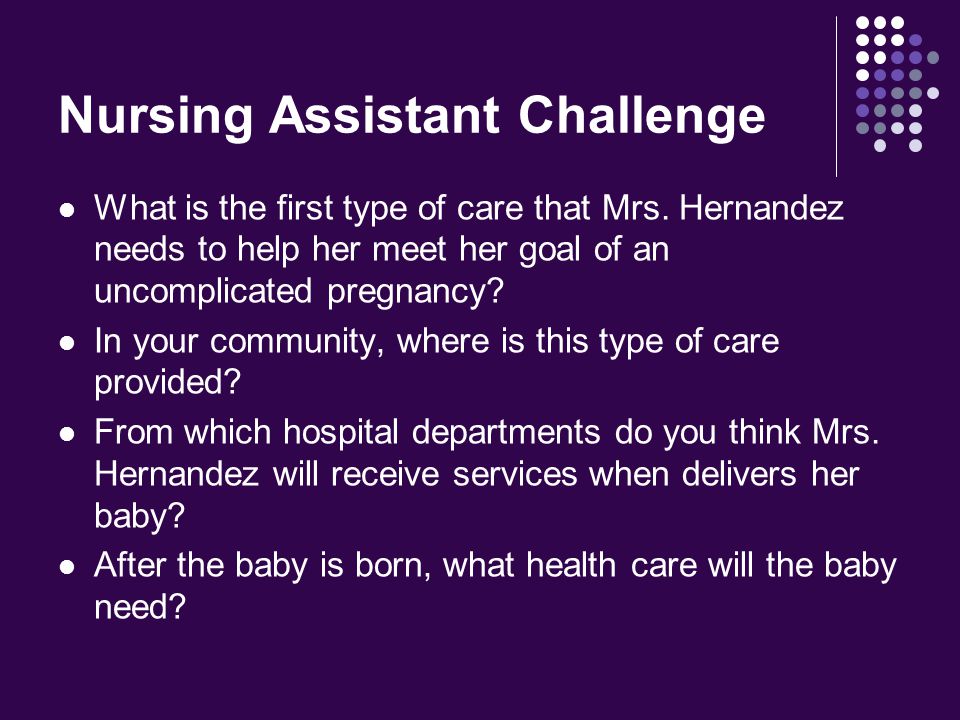 Nursing Assistant Challenge
