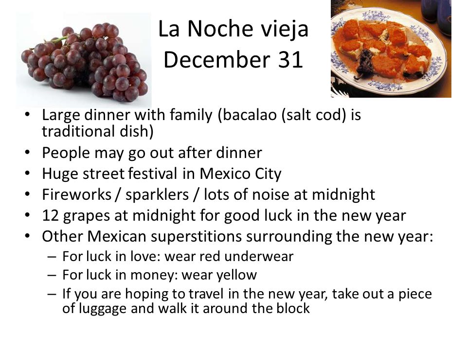 La Noche vieja December 31