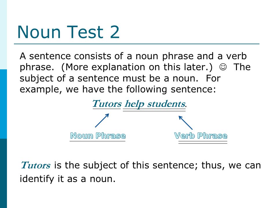 Noun Test 2