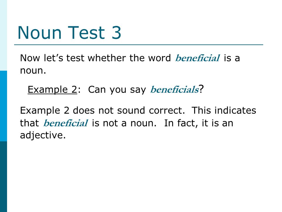Noun Test 3