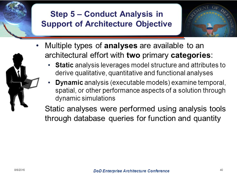 Step 5 – Conduct Analysis in Support of Architecture Objective