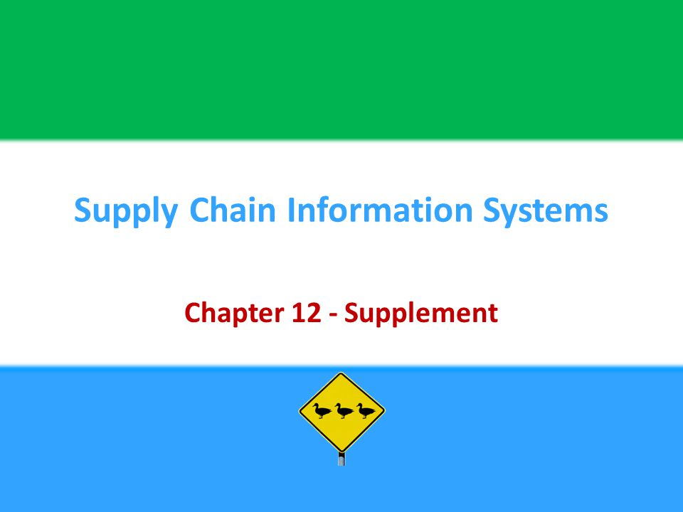 Supply Chain Information Systems
