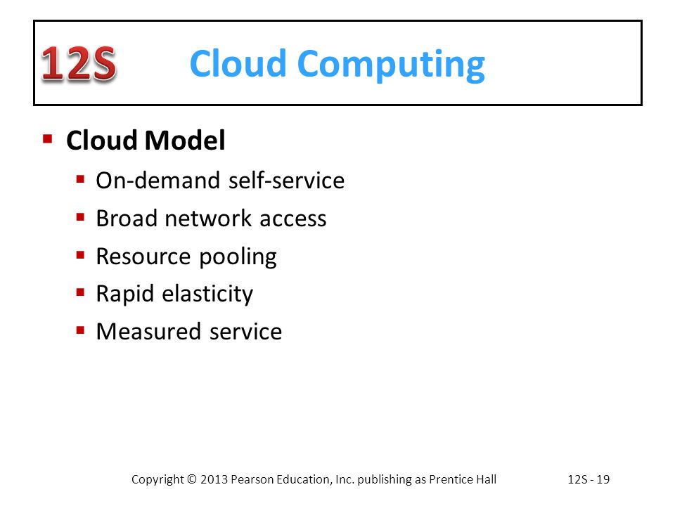 Cloud Computing Cloud Model On-demand self-service