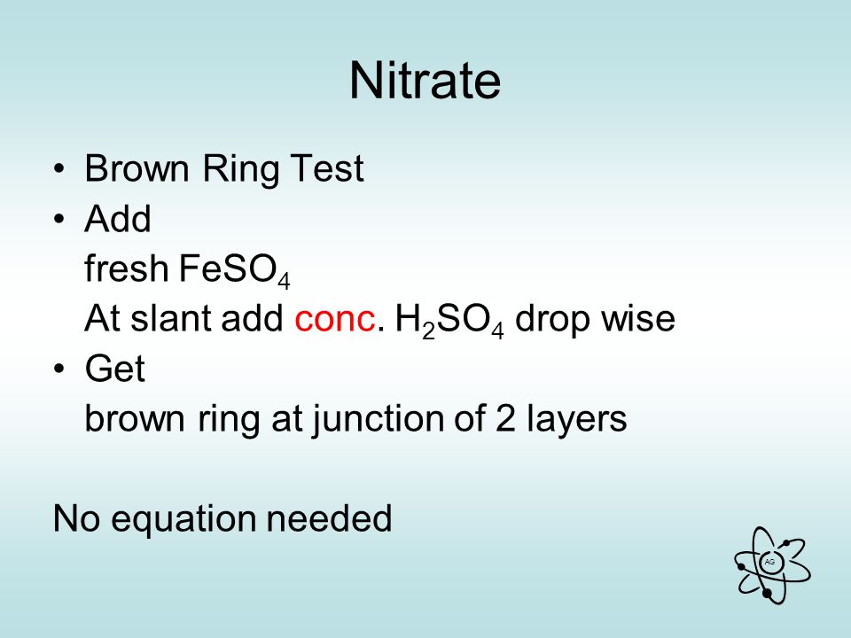 Nitrate+Brown+Ring+Test+Add+fresh+FeSO4