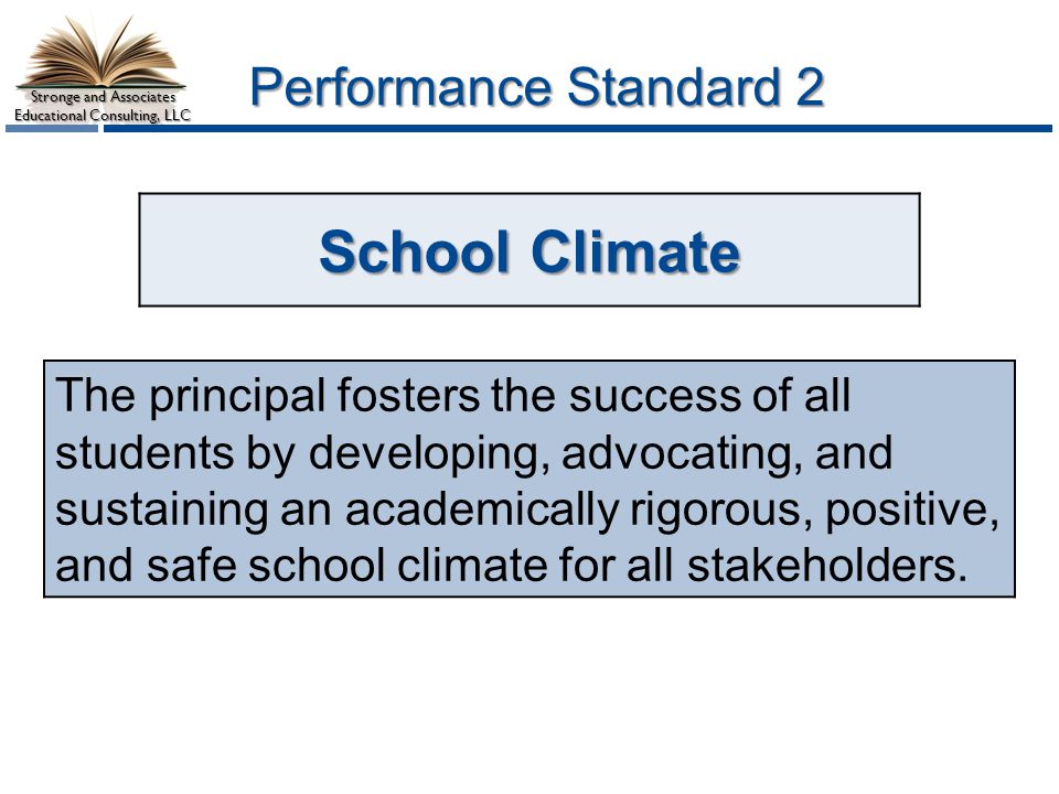 School Climate Performance Standard 2