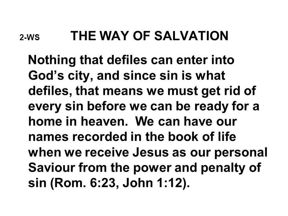 2-WS THE WAY OF SALVATION