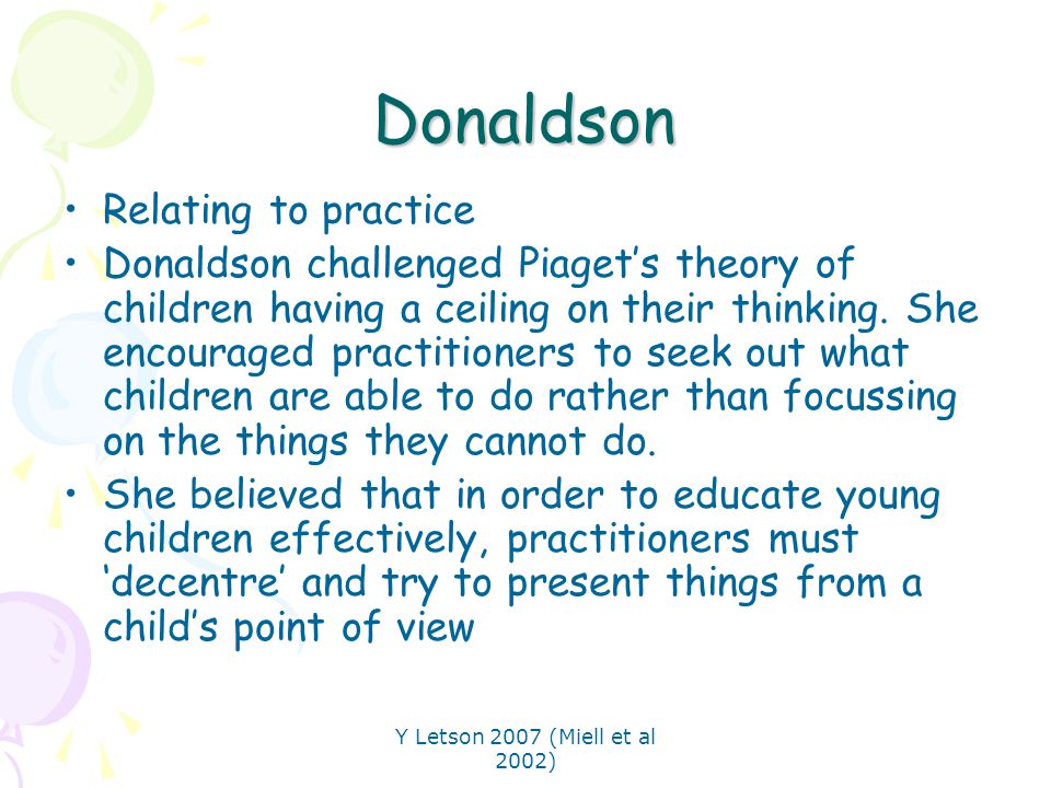 Donaldson Relating to practice
