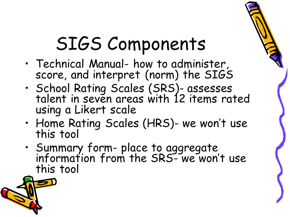 3 Sigs Components