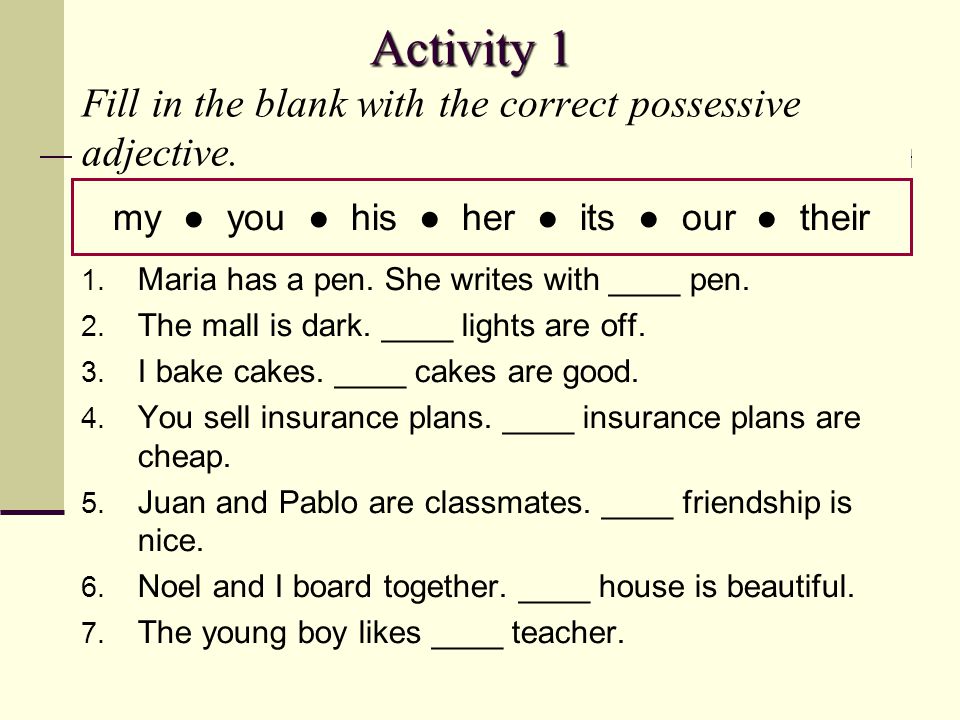 Fill in natural senior. Possessive adjectives упражнения. Possessive adjectives possessive pronouns упражнения. Possessive adjectives and pronouns упражнения. Притяжательные местоимения Worksheets.