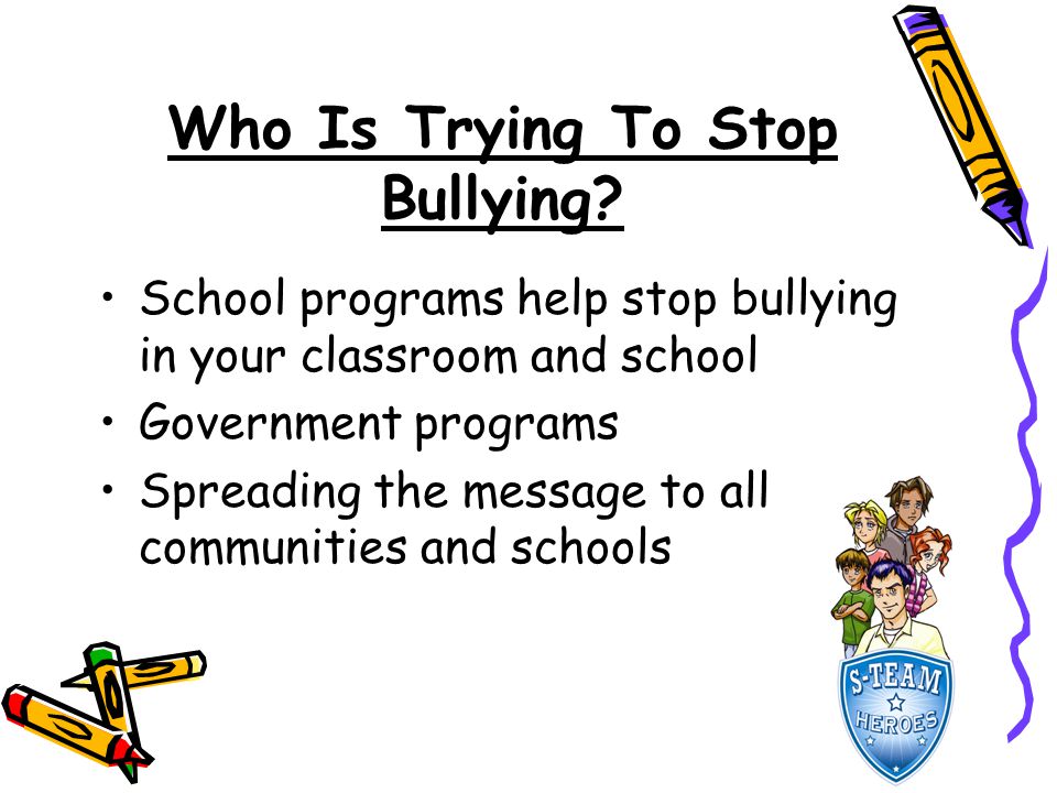 Who Is Trying To Stop Bullying