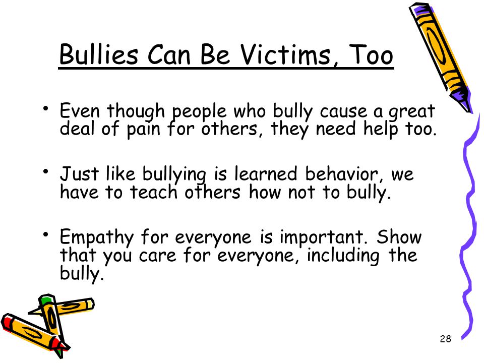 Bullies Can Be Victims, Too