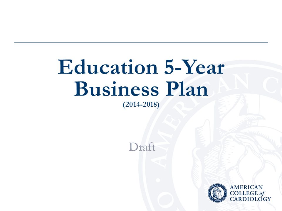 Education 5-Year Business Plan ( )