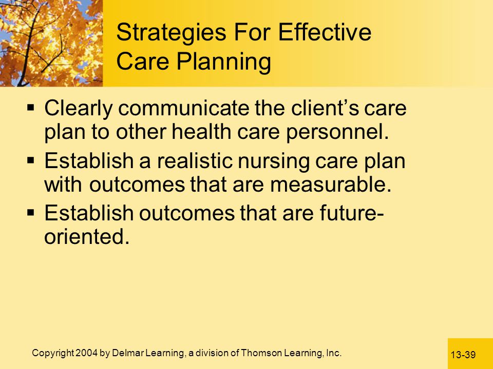 Strategies For Effective Care Planning