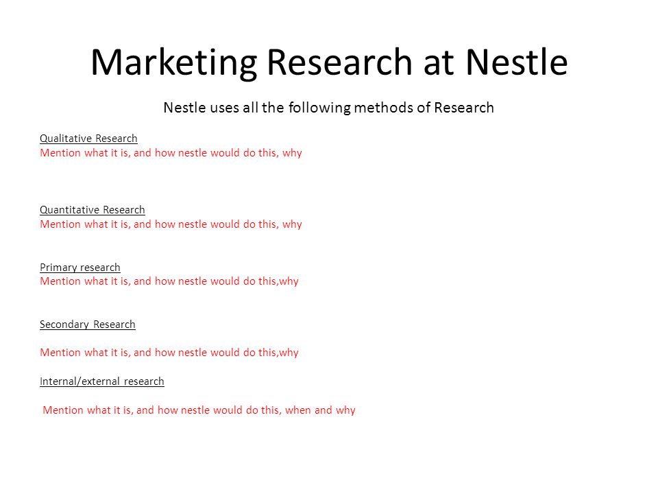 nestle market analysis