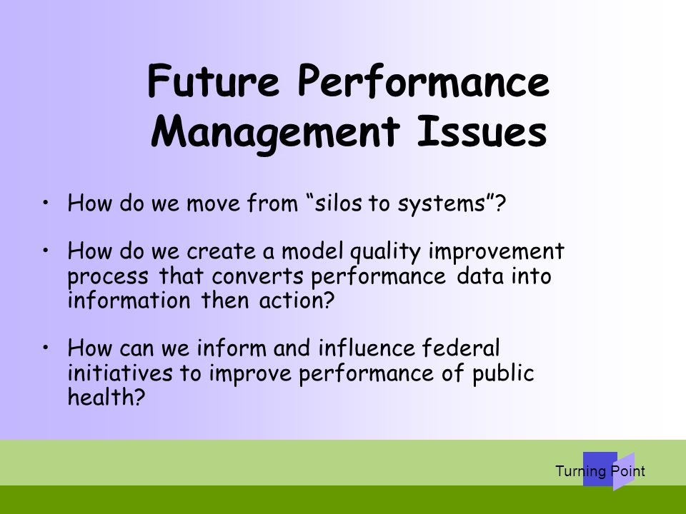 Future Performance Management Issues