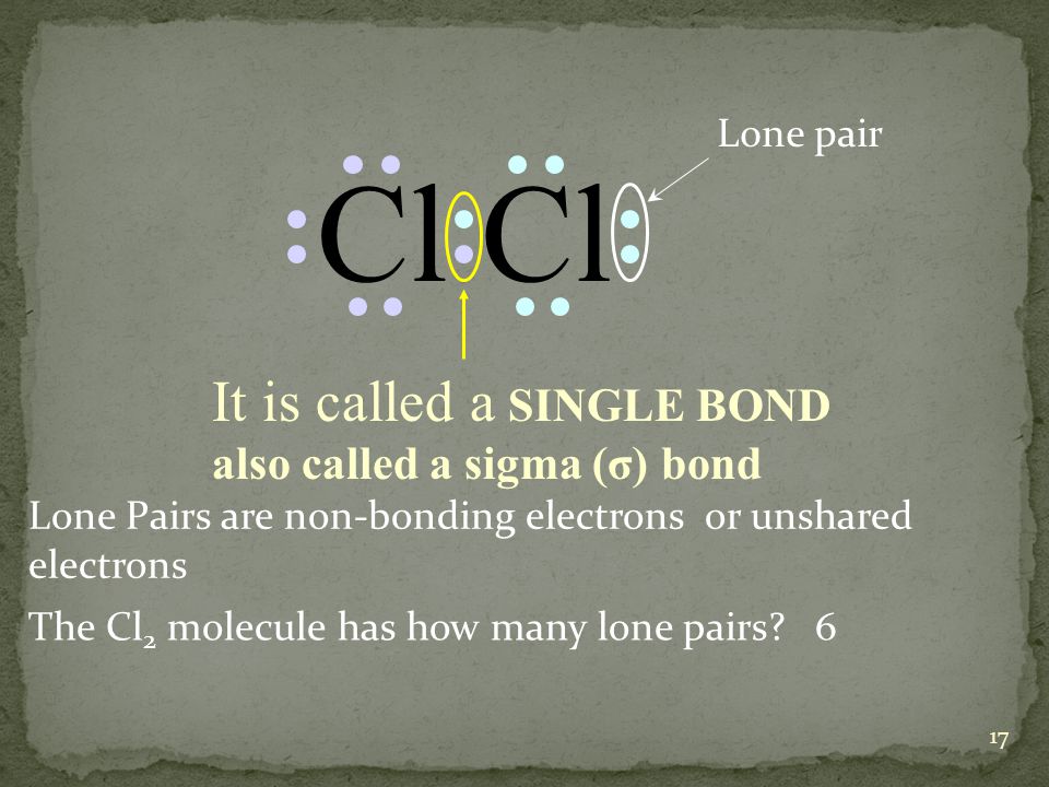 How Many Lone Pairs Does Cl Have 