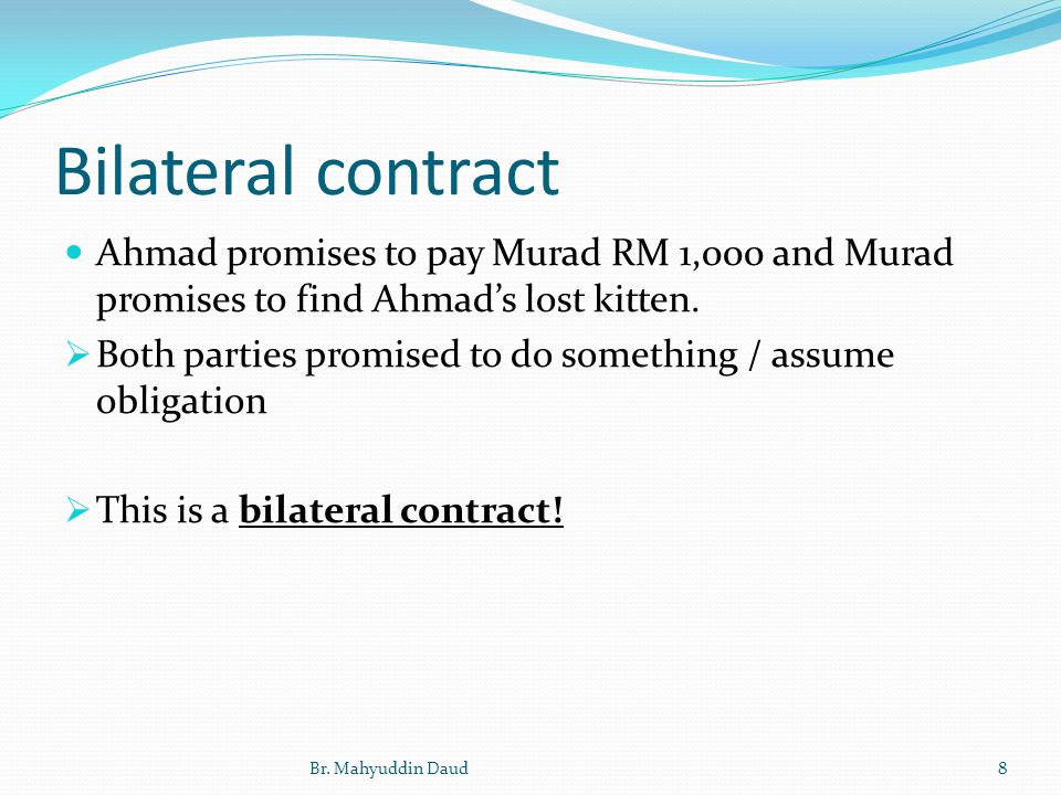 Unilateral And Bilateral Contracts Examples Differences Video