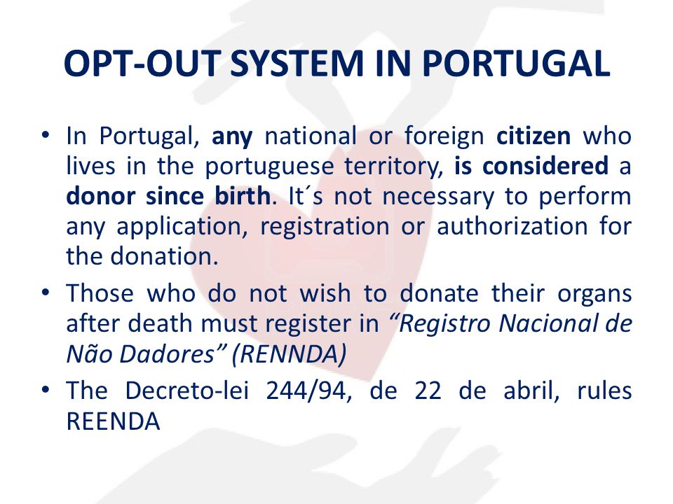 OPT-OUT SYSTEM IN PORTUGAL