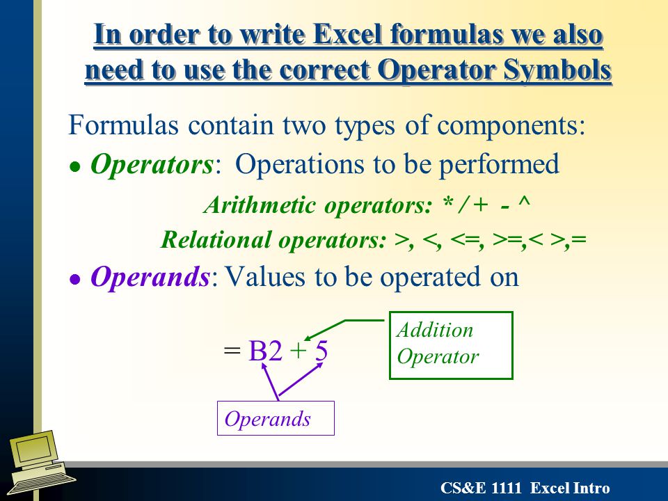 Introduction To Microsoft Excel Ppt Download
