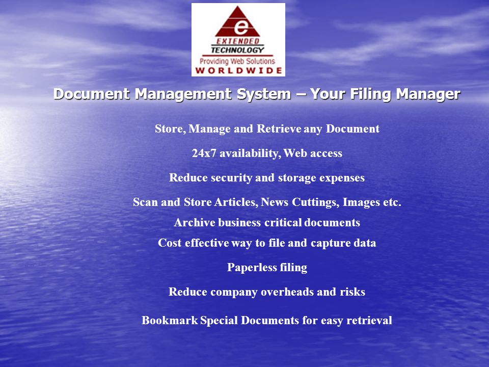 Document Management System – Your Filing Manager