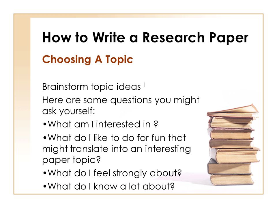 research paper question ideas