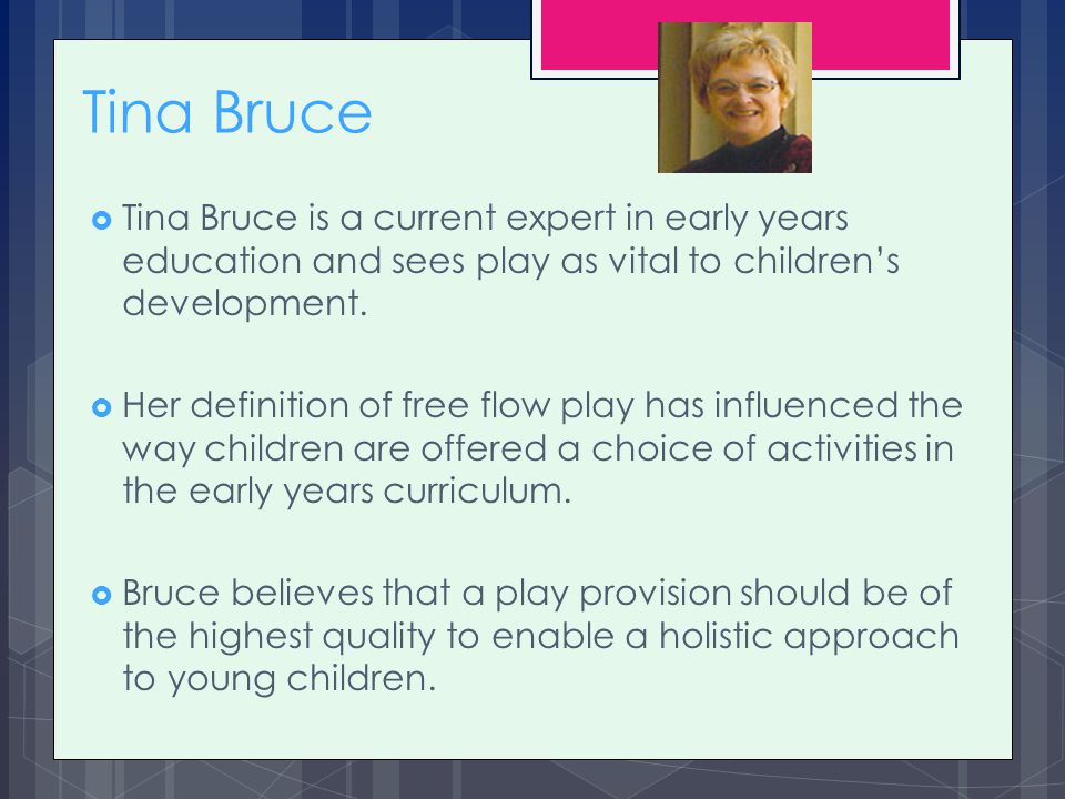 tina bruce theory of free flow play free