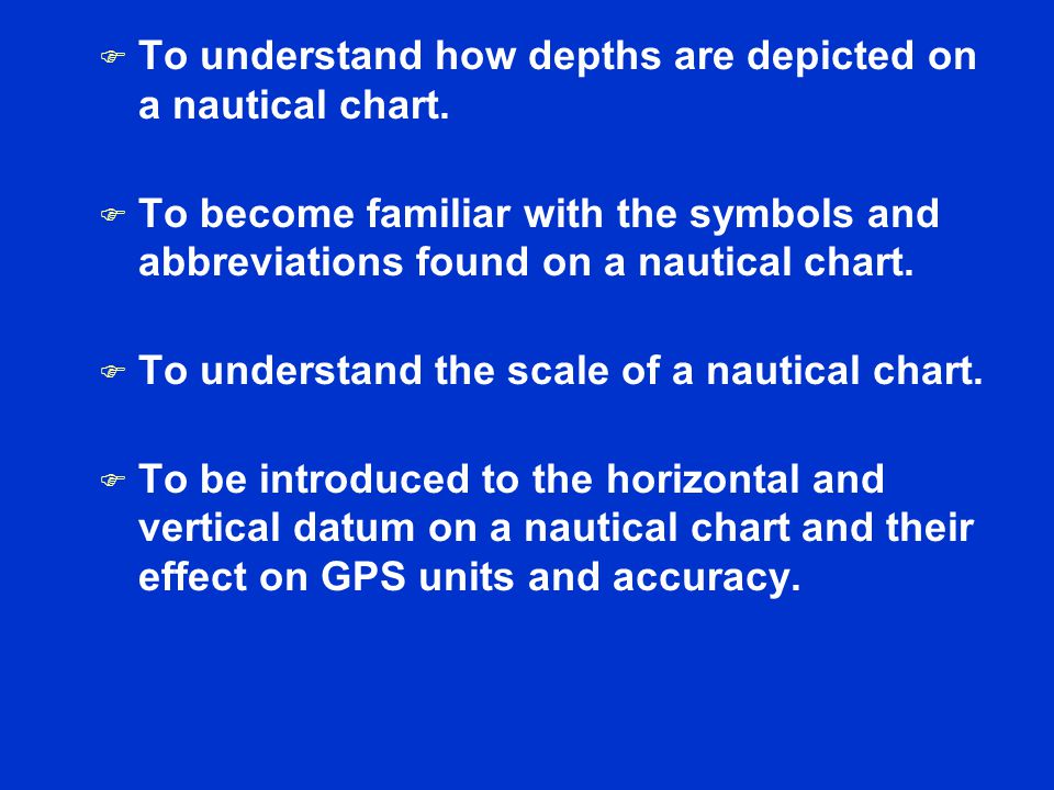 Session II Nautical Charts ppt download Chart Datum Abbreviation