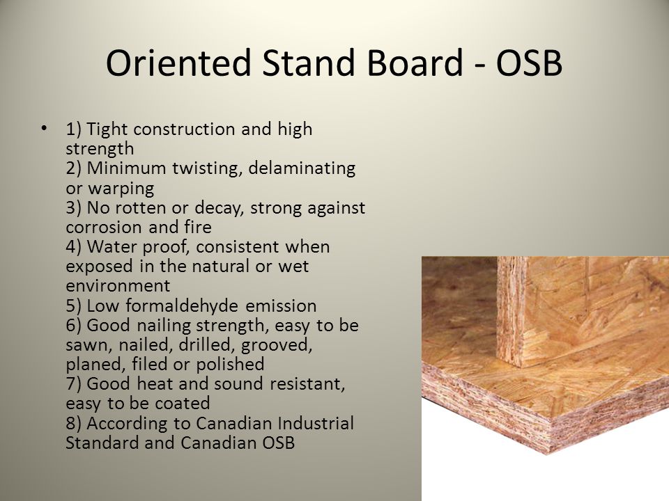 Oriented Stand Board - OSB