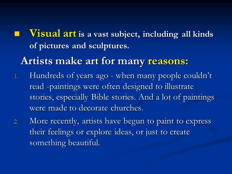Visual Art Ppt Video Online Download I've bookmarked your site and i'm including your rss feeds to my google account. visual art ppt video online download