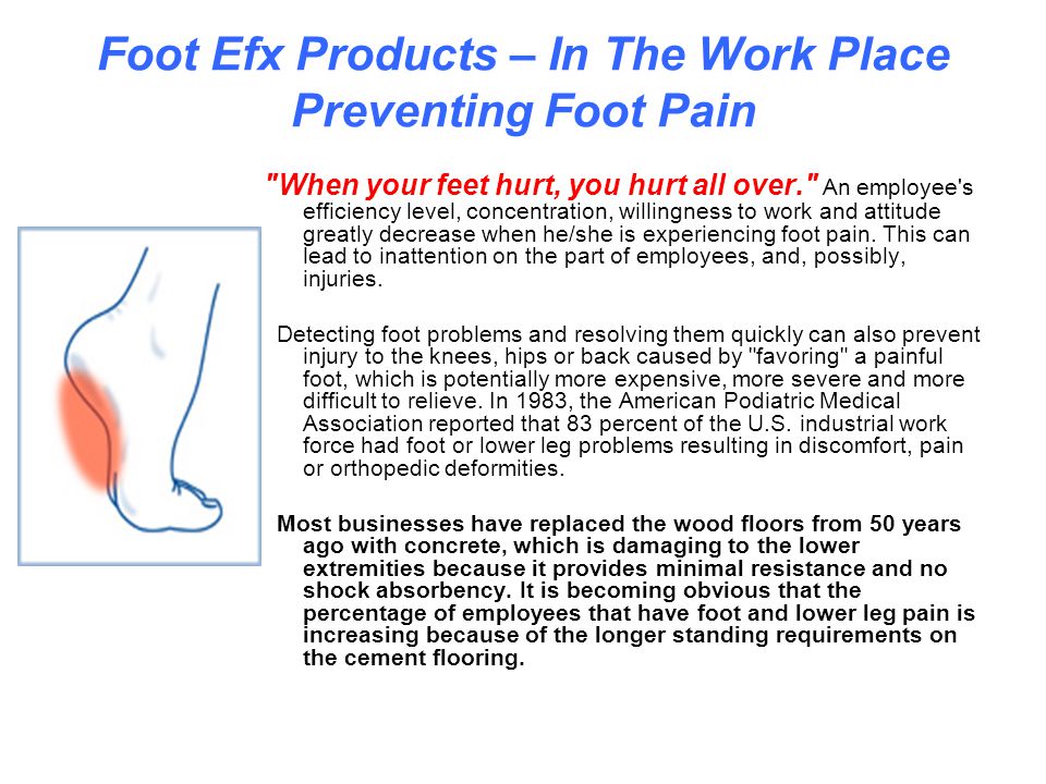 The Foot Efx Family Of Products Ppt Download