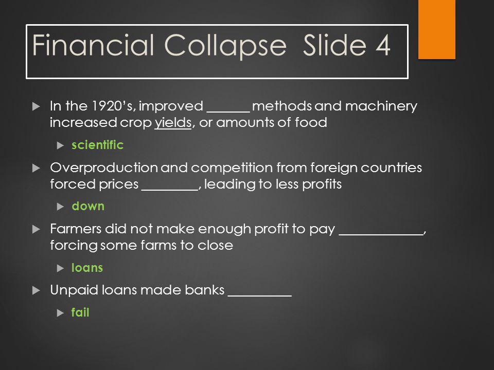 Financial Collapse Slide 4