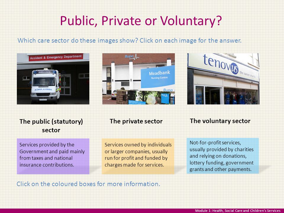 The public (statutory) sector