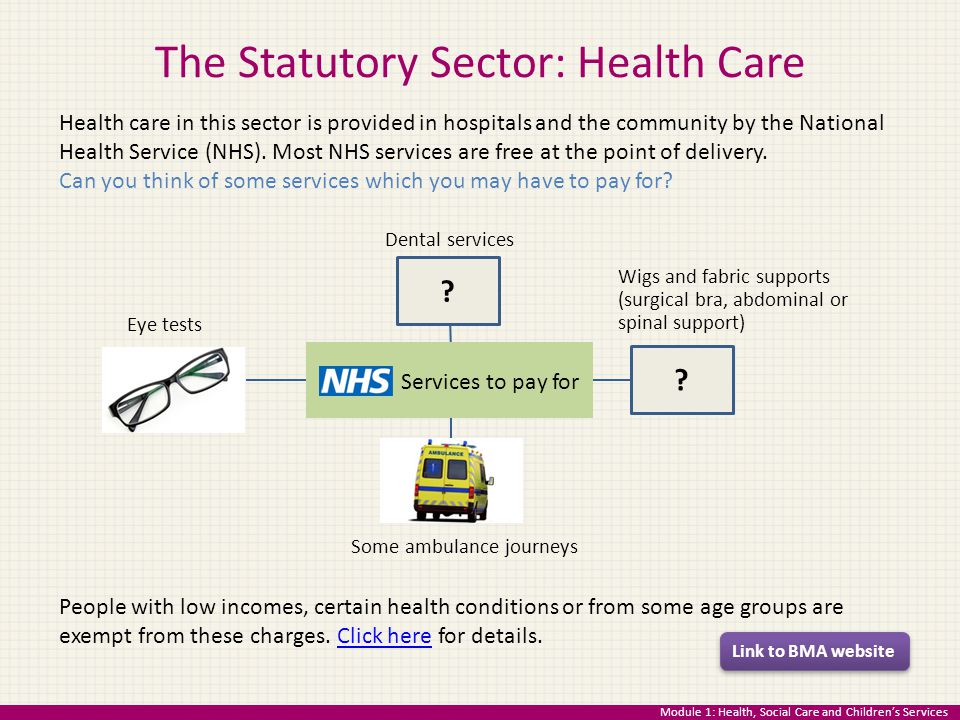 The Statutory Sector: Health Care