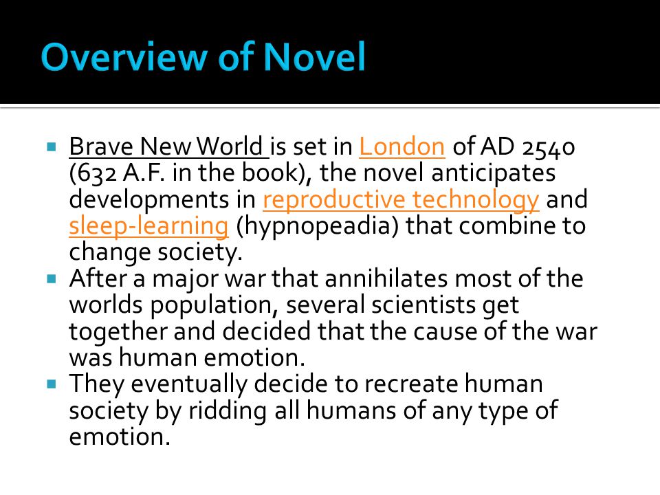 Aldous Huxley Brave New World. - ppt video online download